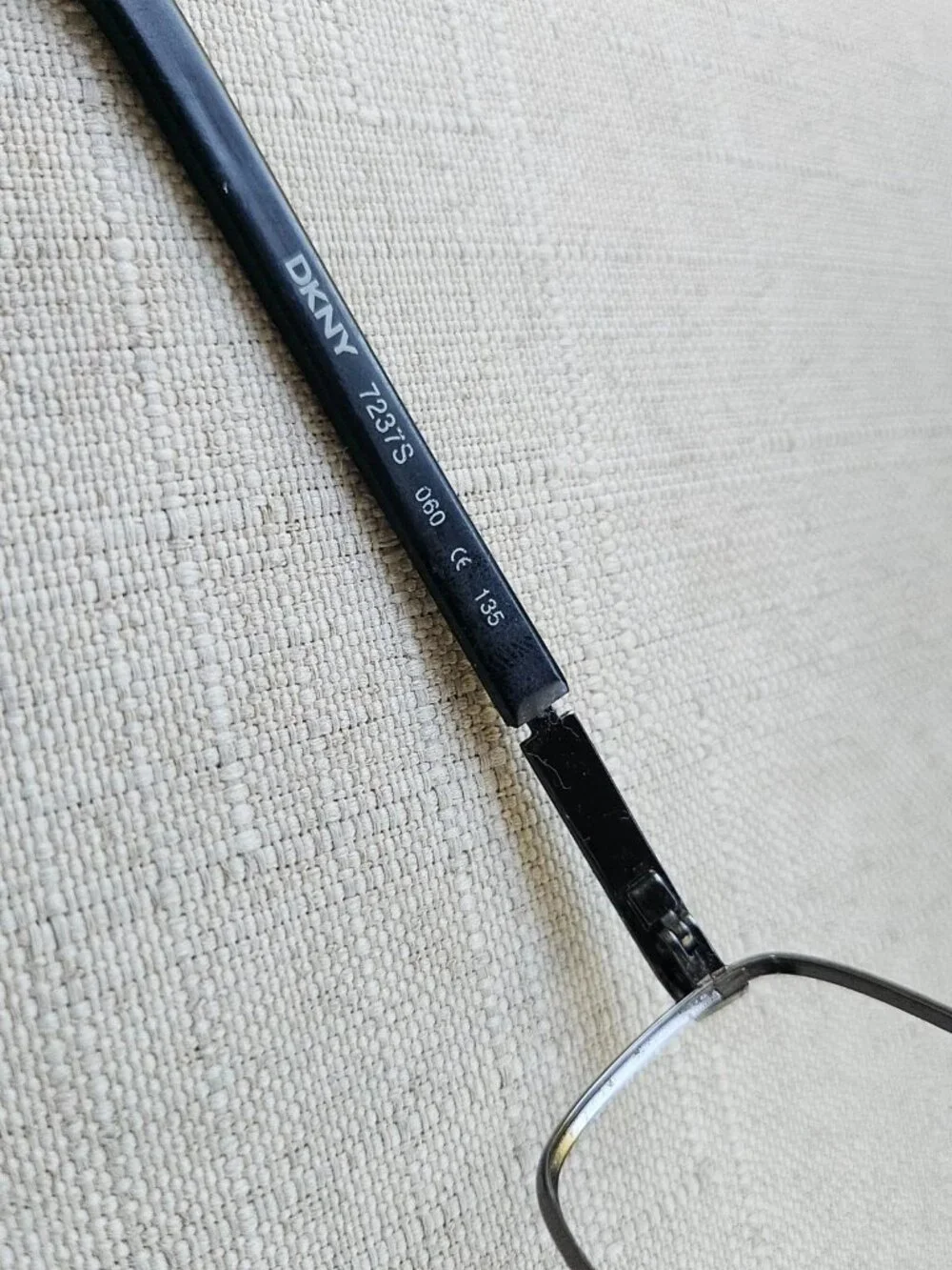 Vintage DKNY Eeyeglasses Frame Dark Gunmetal Tone Eyewear Glasses 7237S